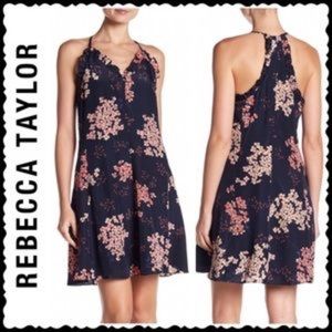 Navy floral Rebecca Taylor Dress